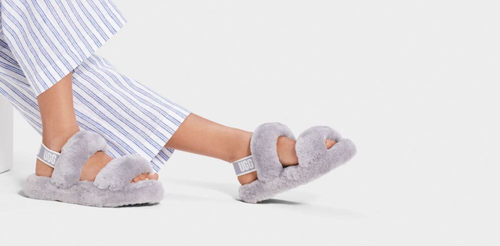 Ugg Oh Yeah - Kids Slides - Grey - NZ (2109RNECS)